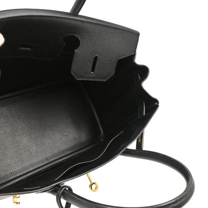 Hermes 2008 Black Liegee Birkin 30 Handbag