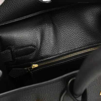 Hermes 2008 Black Liegee Birkin 30 Handbag