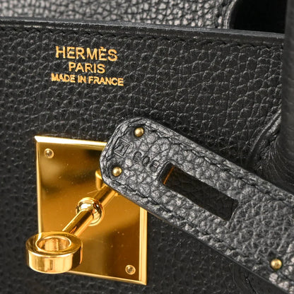 Hermes 2008 Black Liegee Birkin 30 Handbag