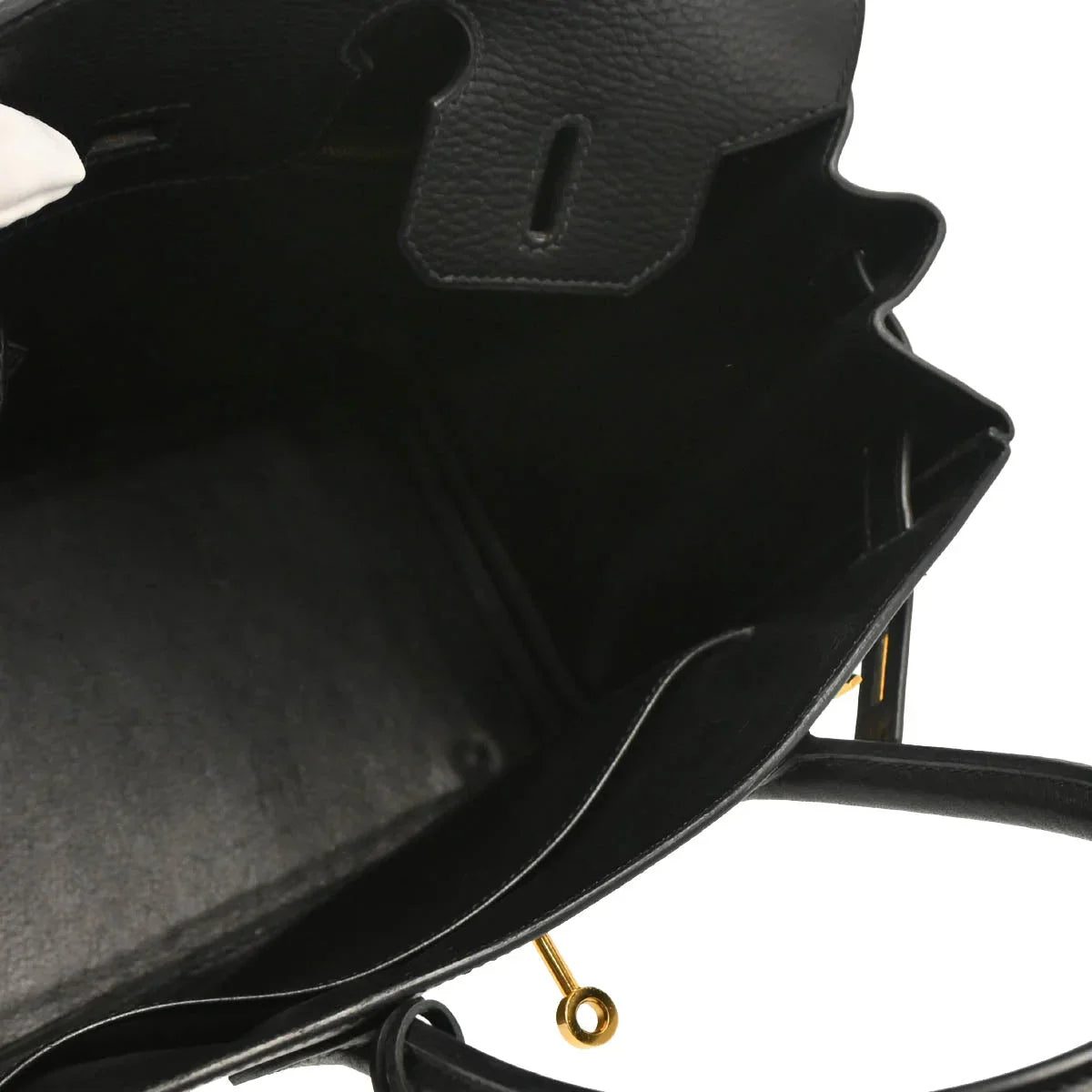 Hermes 2003 Black Ardennes Birkin 30 Handbag