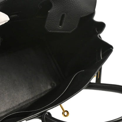 Hermes 2003 Black Ardennes Birkin 30 Handbag