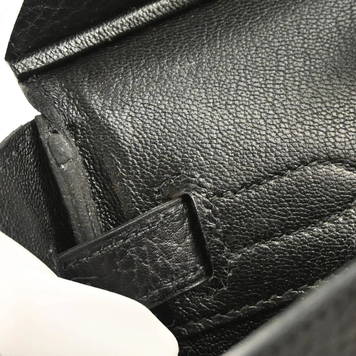 Hermes 2003 Black Ardennes Birkin 30 Handbag