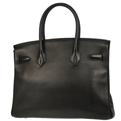 Hermes 2006 Black Swift Birkin 30 Handbag