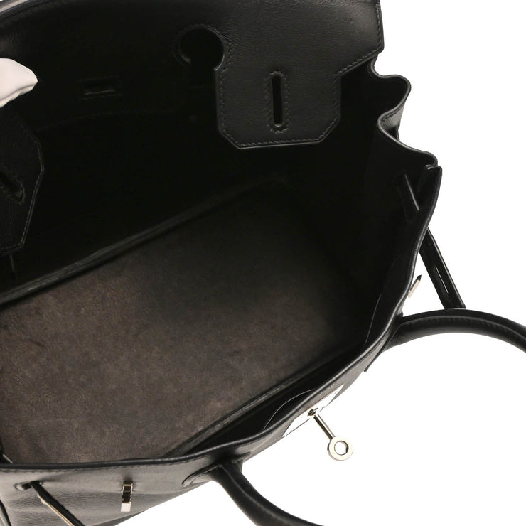 Hermes 2006 Black Swift Birkin 30 Handbag