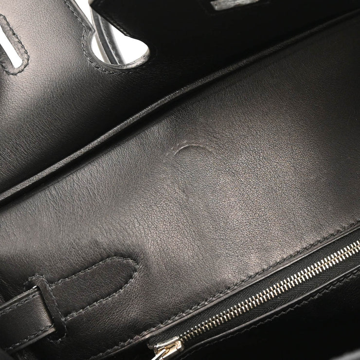 Hermes 2006 Black Swift Birkin 30 Handbag
