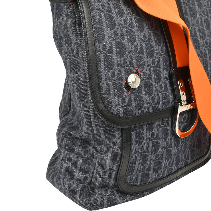Christian Dior 2005 Indigo Denim Trotter Shoulder Bag