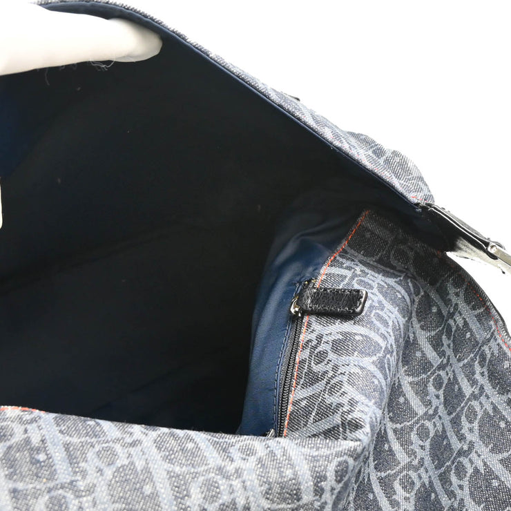 Christian Dior 2005 Indigo Denim Trotter Shoulder Bag