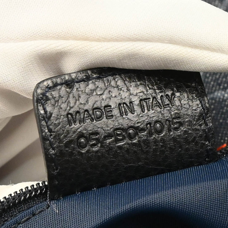 Christian Dior 2005 Indigo Denim Trotter Shoulder Bag