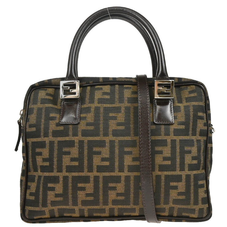 Fendi Brown Zucca 2way Shoulder Handbag