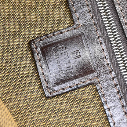 Fendi 1990s Brown Zucca 2way Shoulder Handbag
