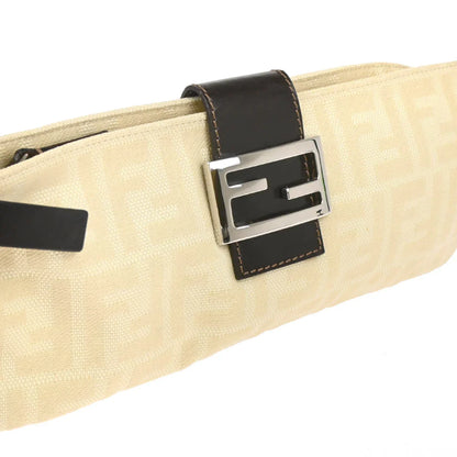 Fendi Ivory Zucca Shoulder Bag