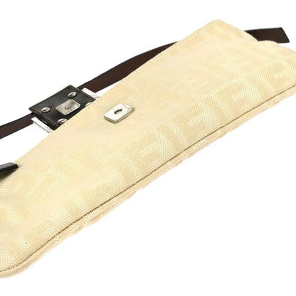 Fendi Ivory Zucca Shoulder Bag