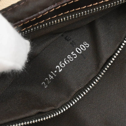 Fendi Ivory Zucca Shoulder Bag