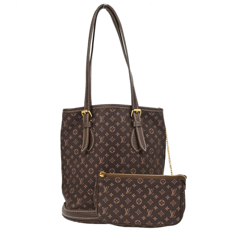 Louis Vuitton 2006 Monogram Mini Lin Bucket PM Tote Bag M95226