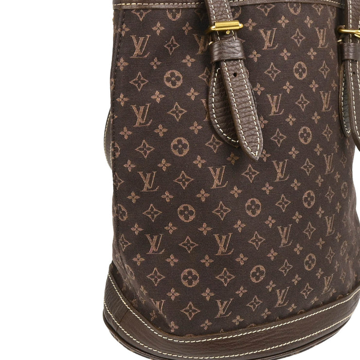 Louis Vuitton 2006 Monogram Mini Lin Bucket PM Tote Bag M95226