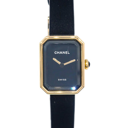 Chanel Premiere H6125 Quartz Watch Black 18KYG