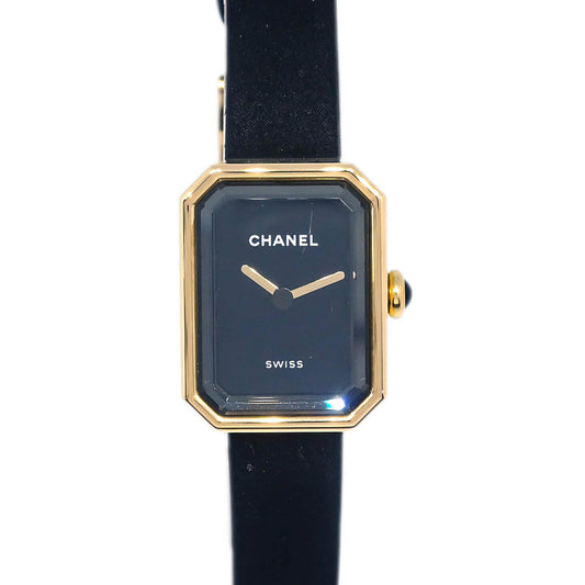 Chanel Premiere H6125 Quartz Watch Black 18KYG