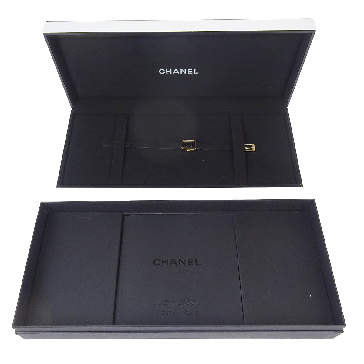 Chanel Premiere H6125 Quartz Watch Black 18KYG
