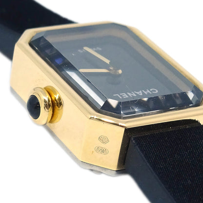 Chanel Premiere H6125 Quartz Watch Black 18KYG