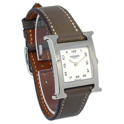 Hermes H Watch HH1.210 Quartz Watch SS Gray
