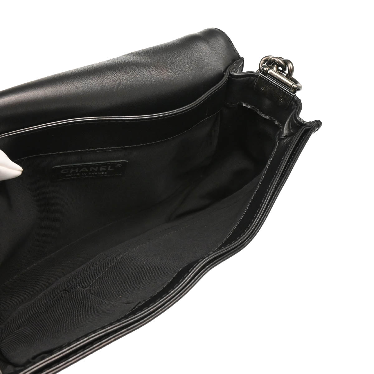 Boy Reverso Chanel 2013-2014 Black Lambskin New-Medium Shoulder Bag