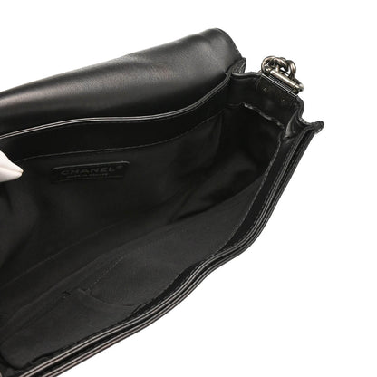 Boy Reverso Chanel 2013-2014 Black Lambskin New-Medium Shoulder Bag