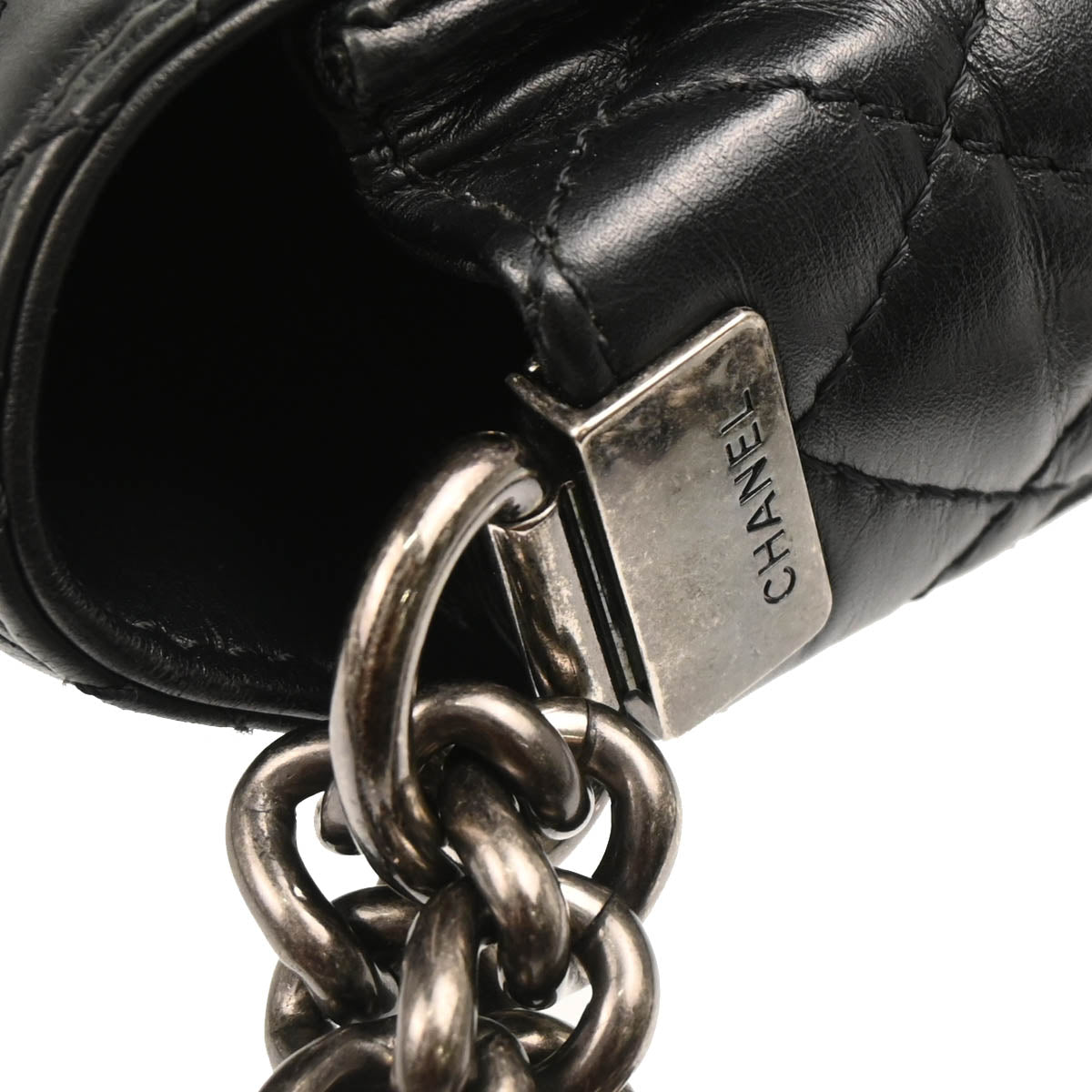 Boy Reverso Chanel 2013-2014 Black Lambskin New-Medium Shoulder Bag