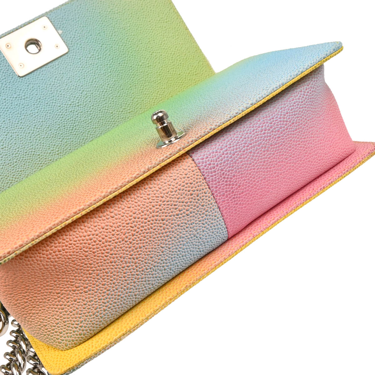 Boy Chanel 2017 Pastel Rainbow Calfskin Medium Shoulder Bag