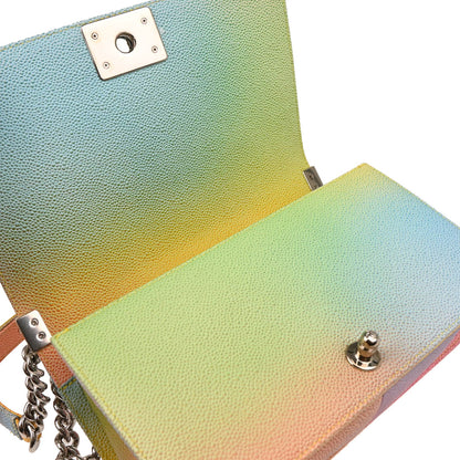 Boy Chanel 2017 Pastel Rainbow Calfskin Medium Shoulder Bag
