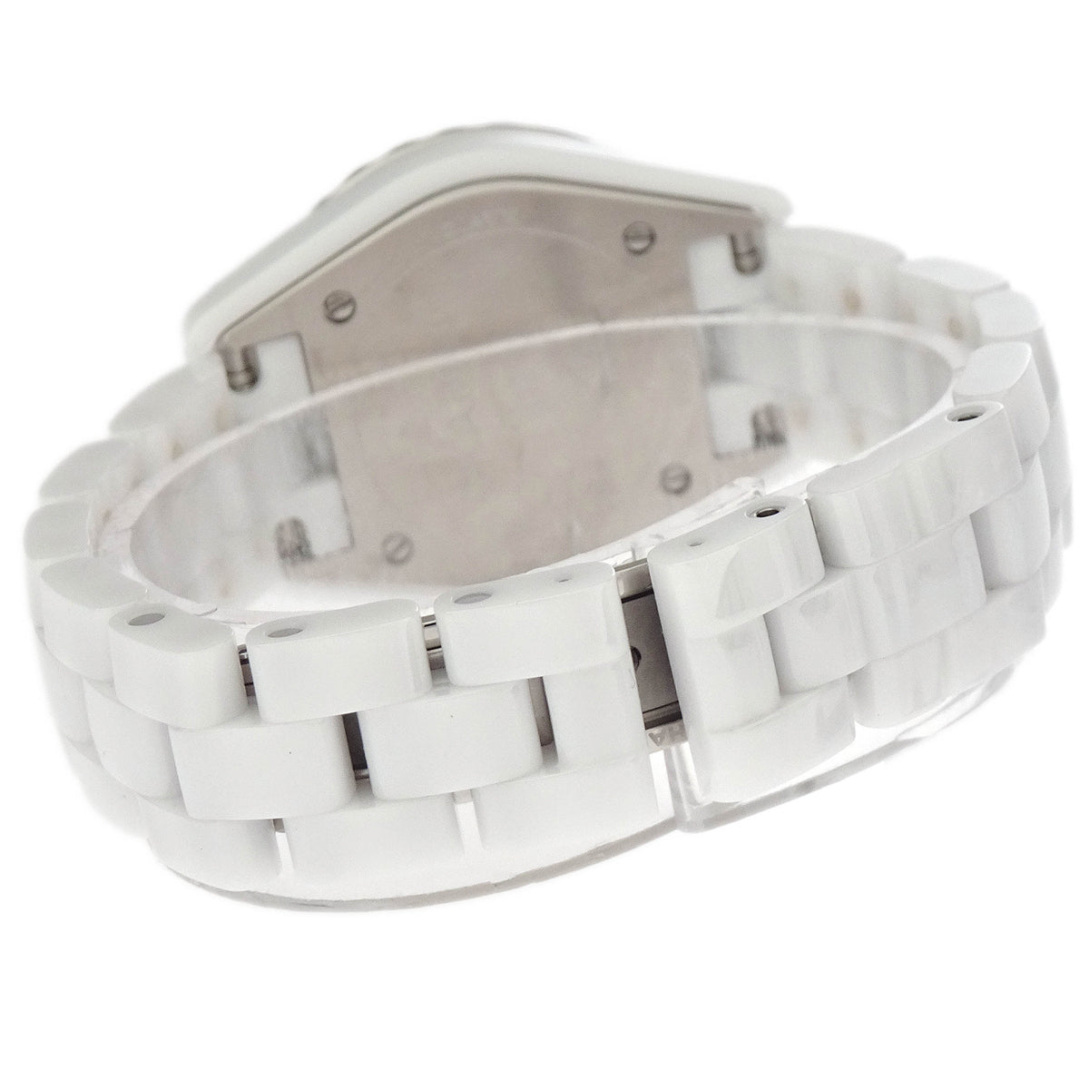 Chanel J12 29mm Quartz Watch Ceramic SS Diamond Shell