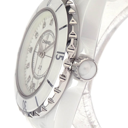 Chanel Ref.H2570 J12 34mm Quartz Watch Ceramic SS Diamond