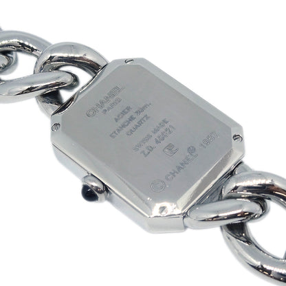 Chanel Premiere H1064 Quartz Watch Silver SS Shell #M