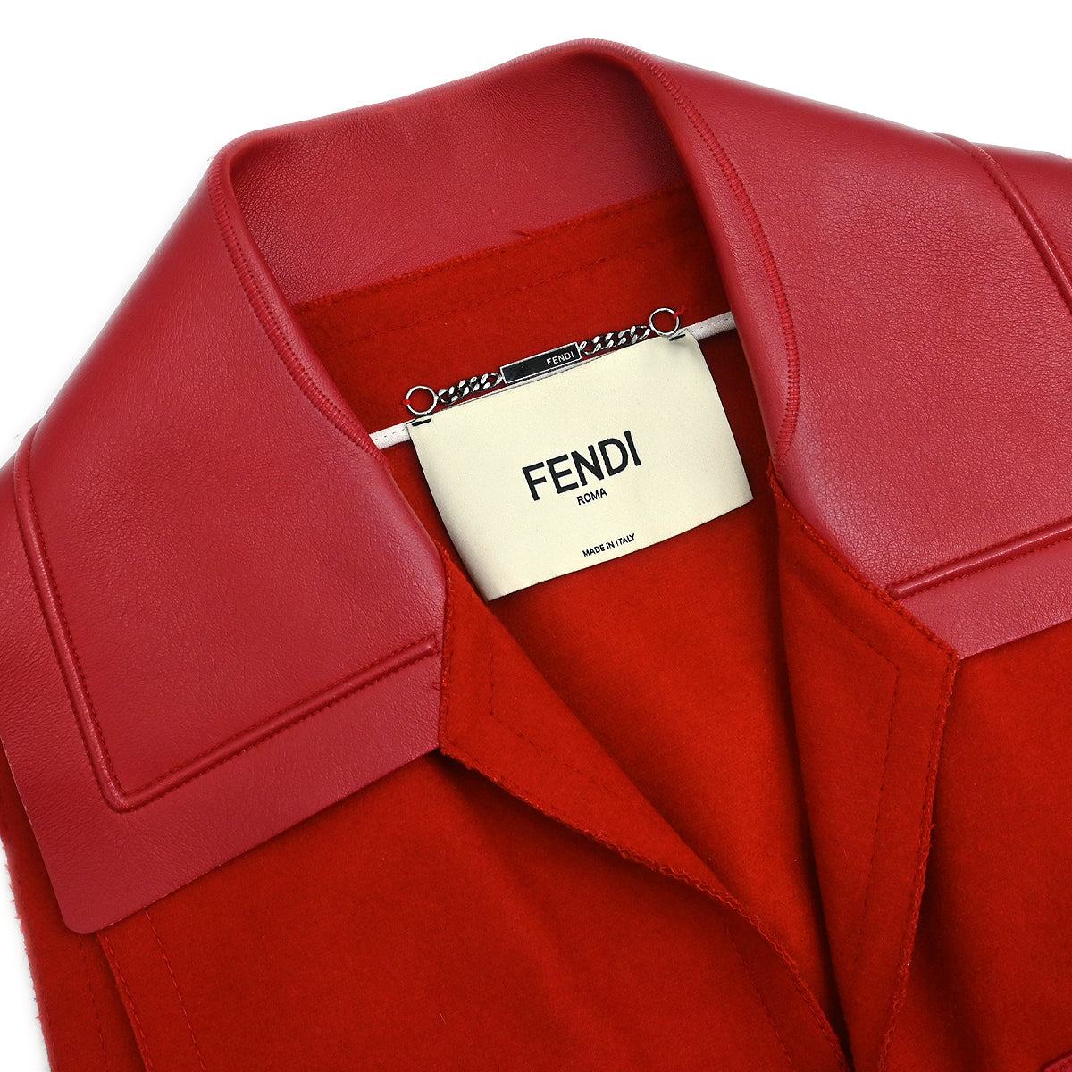 Fendi Sleeveless Jacket Red #42