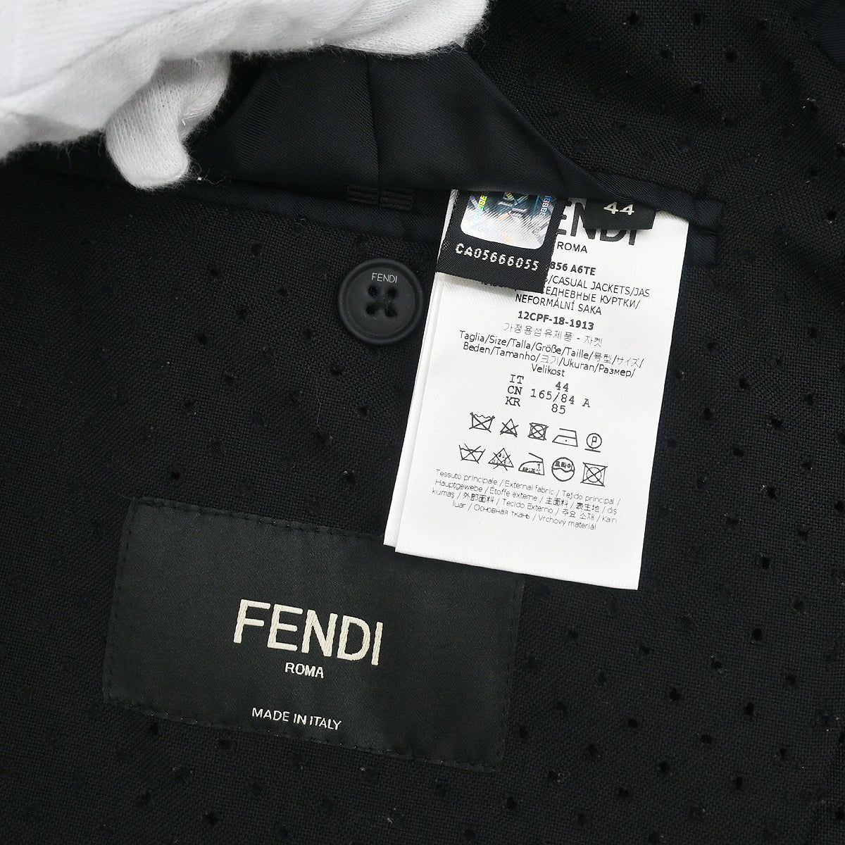 Fendi Long Sleeve Jacket Black #44