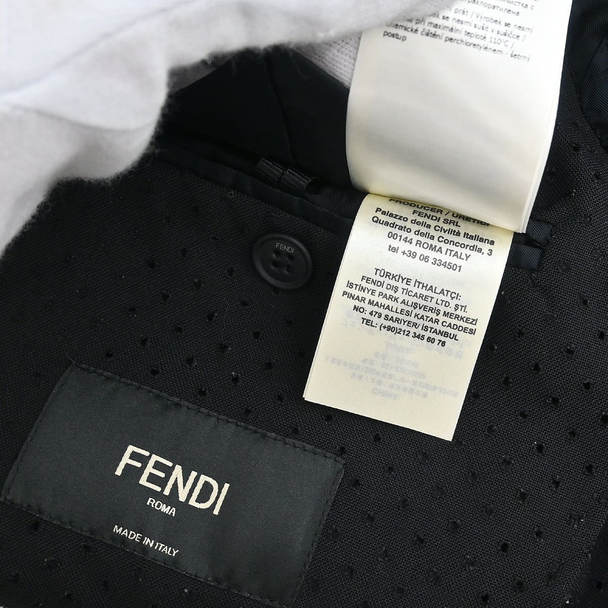 Fendi Long Sleeve Jacket Black #44