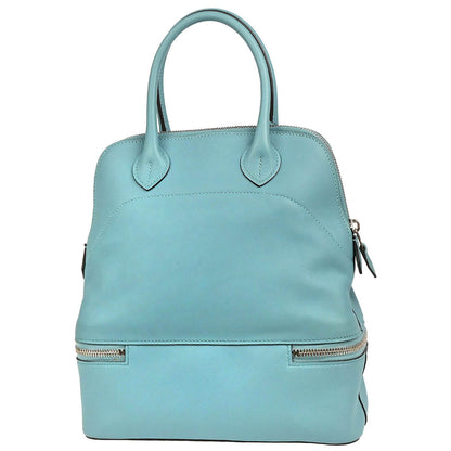 Hermes 2015 Blue Atoll Swift Bolide Secret Handbag