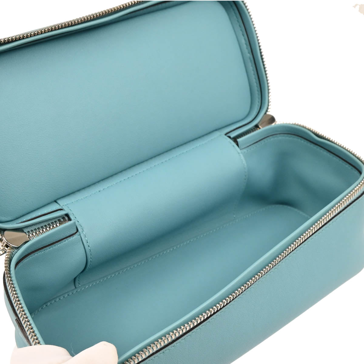 Hermes 2015 Blue Atoll Swift Bolide Secret Handbag