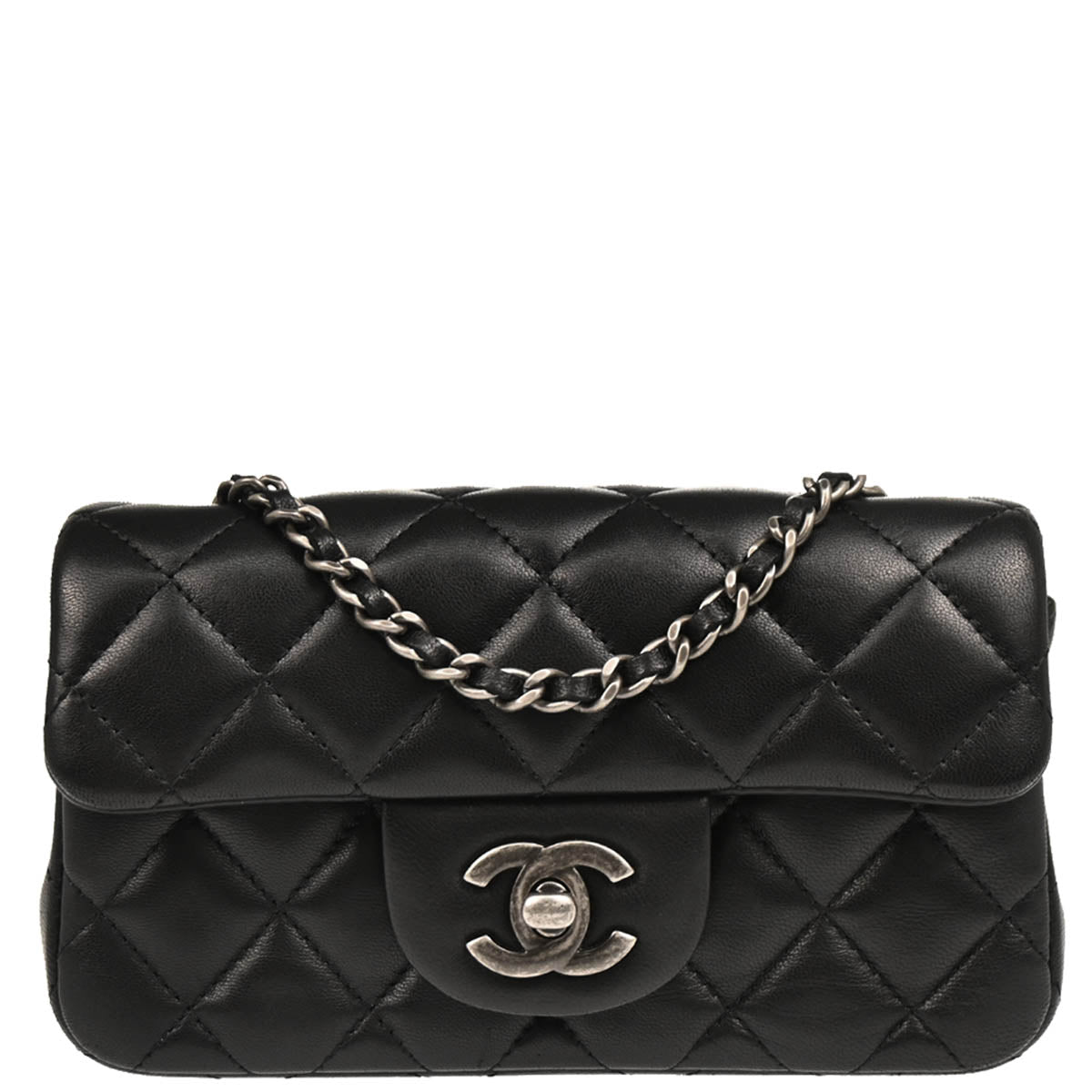 Chanel 2014 Black Lambskin Shoulder Bag
