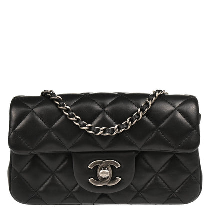 Chanel 2014 Black Lambskin Shoulder Bag