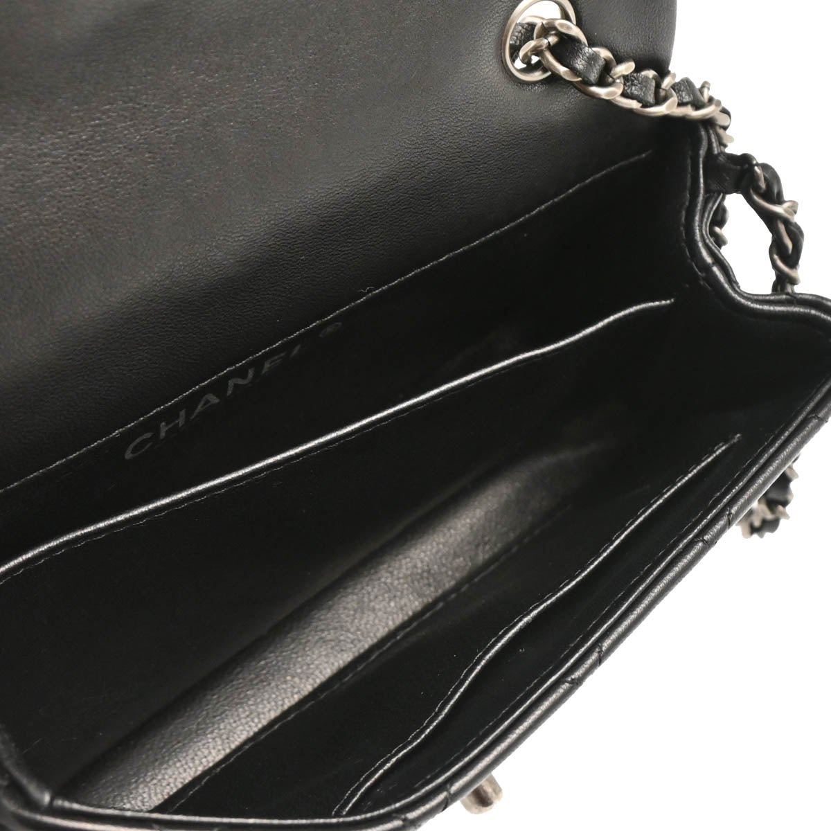 Chanel 2014 Black Lambskin Shoulder Bag