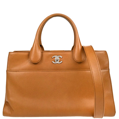 Chanel 2015-2016 Brown Caviar Executive Cerf Tote Bag 2way