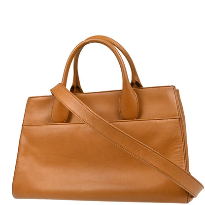 Chanel 2015-2016 Brown Caviar Executive Cerf Tote Bag 2way