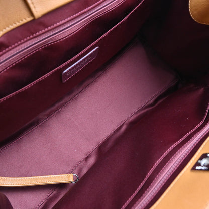 Chanel 2015-2016 Brown Caviar Executive Cerf Tote Bag 2way