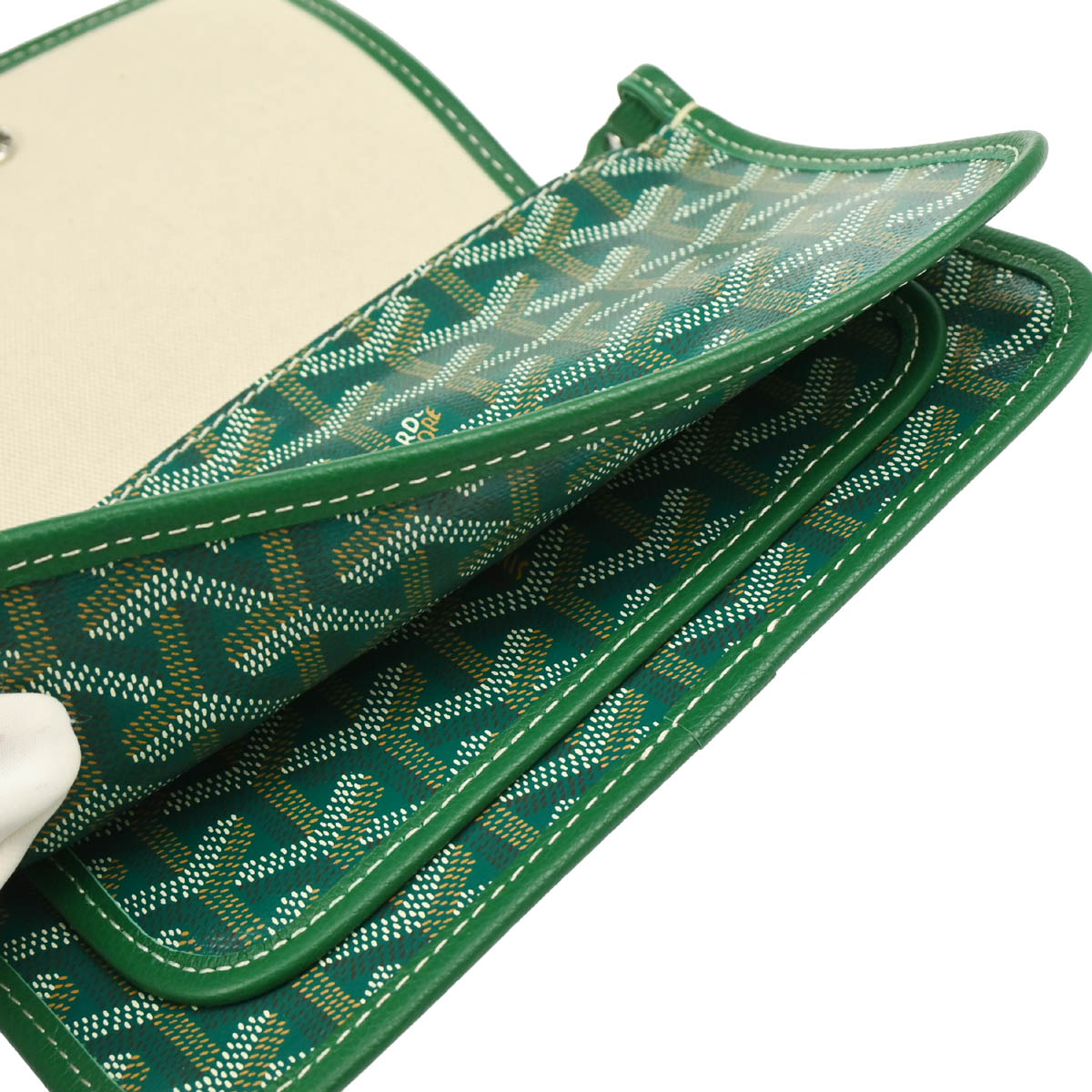 Goyard 2018 Green Plumet Shoulder Bag Pochette Wallet