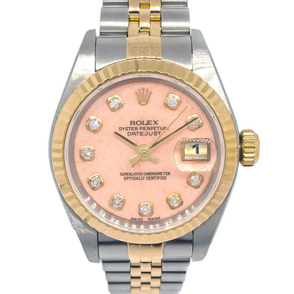 Rolex Oyster Perpetual Datejust 26mm Ref.69173G Watch 18KYG SS Diamond