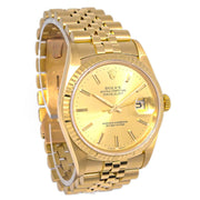 Rolex Oyster Perpetual Datejust 36mm Ref.16238 Self-winding Watch 18KYG