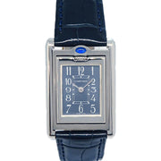 Cartier * Ref.2386 Tank Basculante SM Quartz Watch SS Navy
