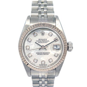 Rolex Ref.79174G Oyster Perpetual Datejust 26mm Watch SS Diamond