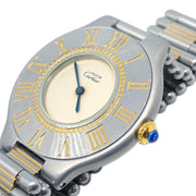Cartier Must 21 Quartz Watch SS 18KYG