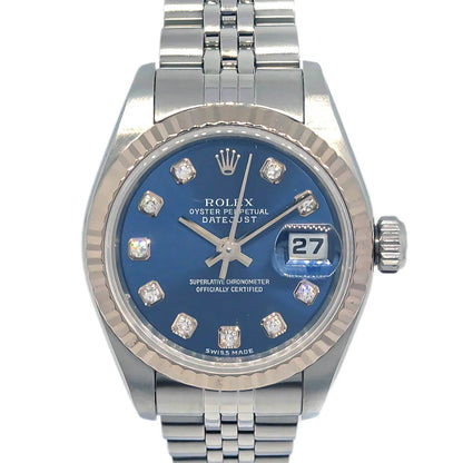 Rolex Ref.79174 Oyster Perpetual Datejust 26mm Watch SS Diamond
